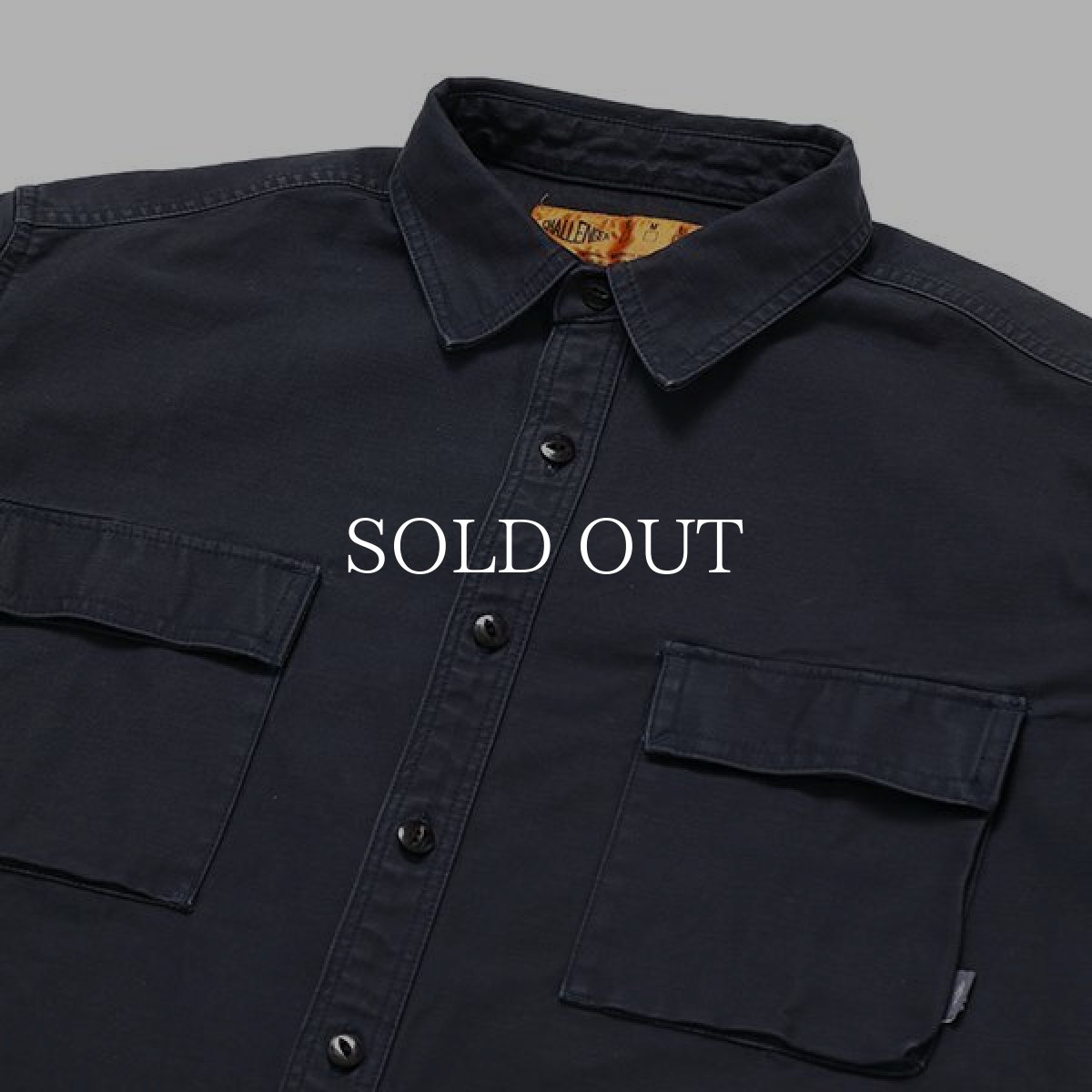 画像3: CHALLENGER  L/S MILITARY SHIRT (BLACK) (3)