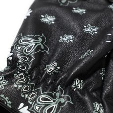 画像4: CHALLENGER  BANDANA LEATHER GLOVE (BLACK) (4)