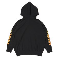 画像2: CHALLENGER  FLAMES HOODIE (BLACK) (2)