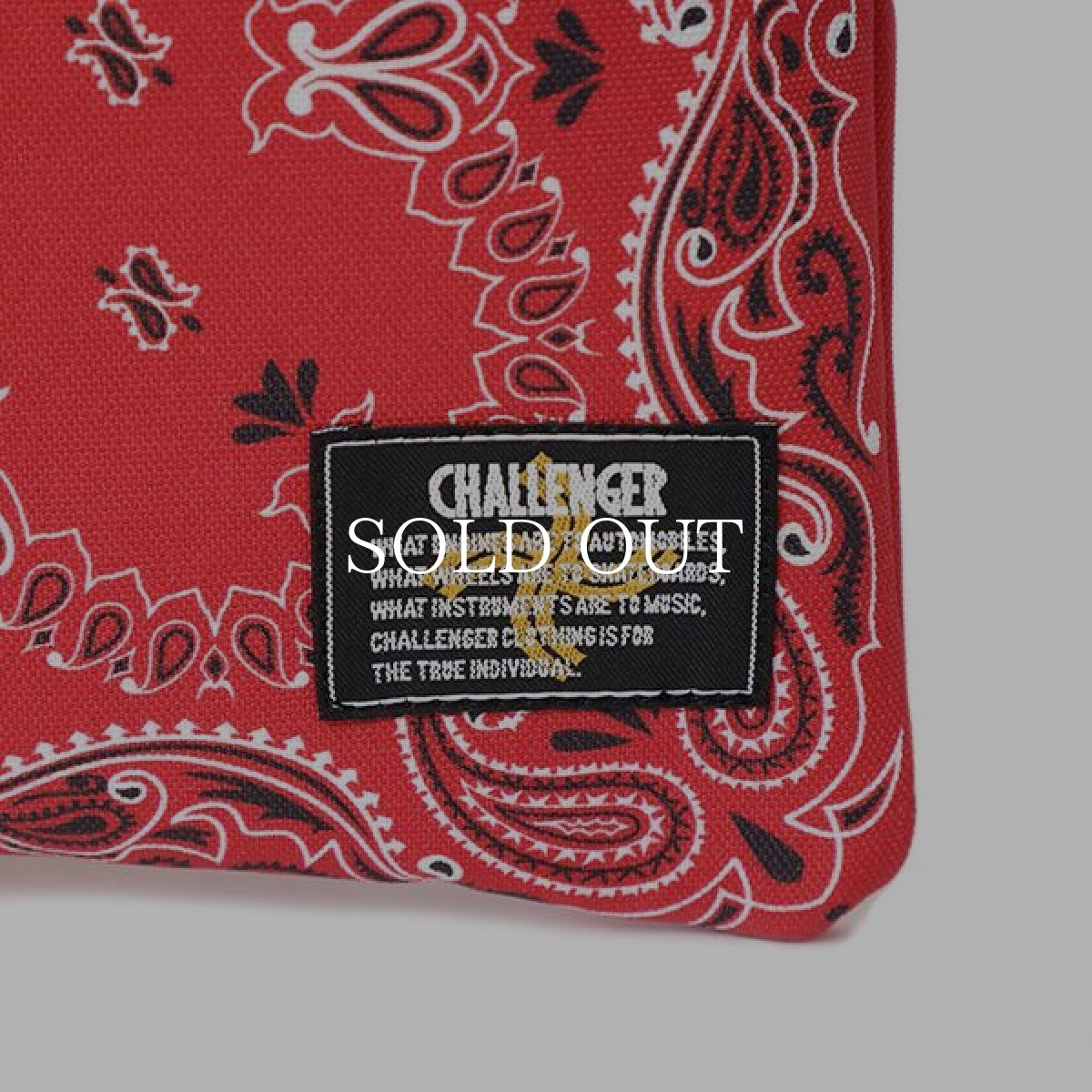 画像4: CHALLENGER  BANDANA SACOCHE (RED) (4)