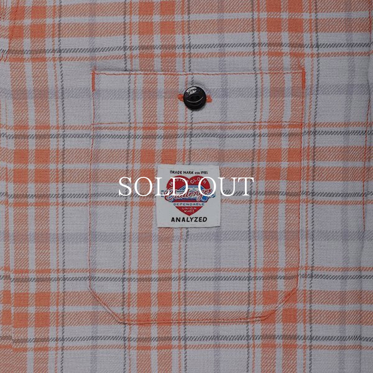 画像4: CHALLENGER  L/S CHECK SHRIT (ORANGE) (4)