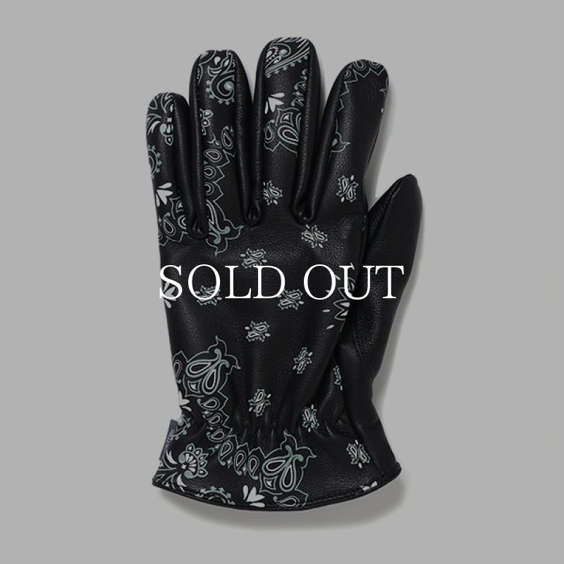 CHALLENGER BANDANA LEATHER GLOVE (BLACK) CLG-AC 023-040 公式通販