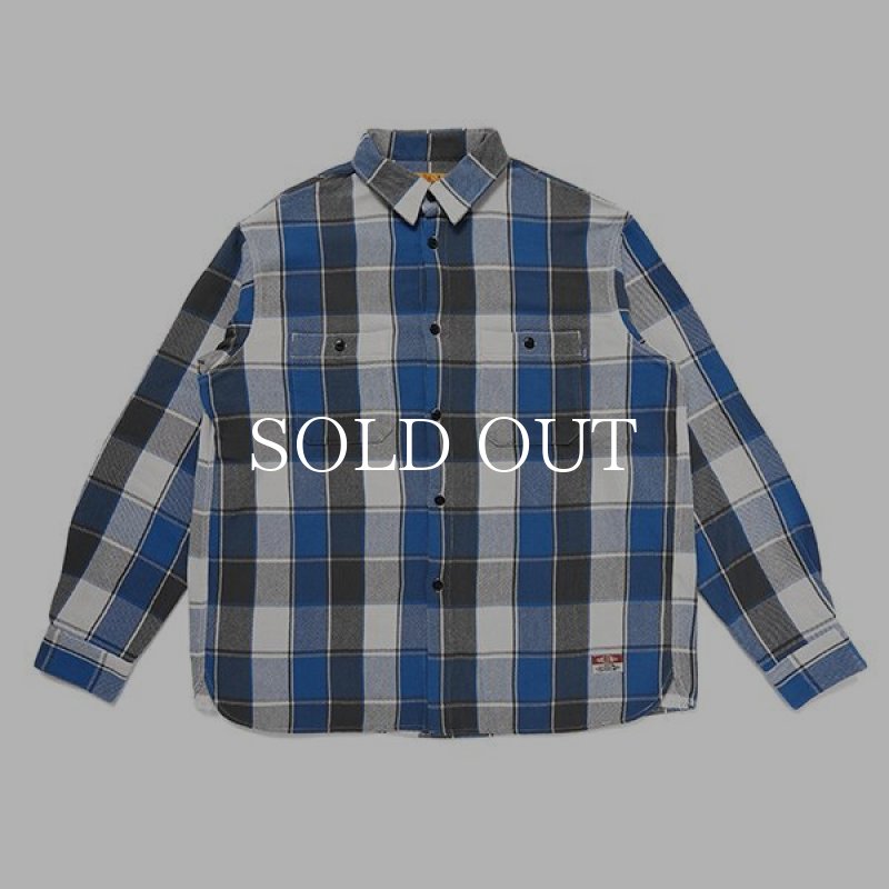 CHALLENGER L/S BIG CHECK SHIRT (BLUE) CLG-SH 023-009 公式通販