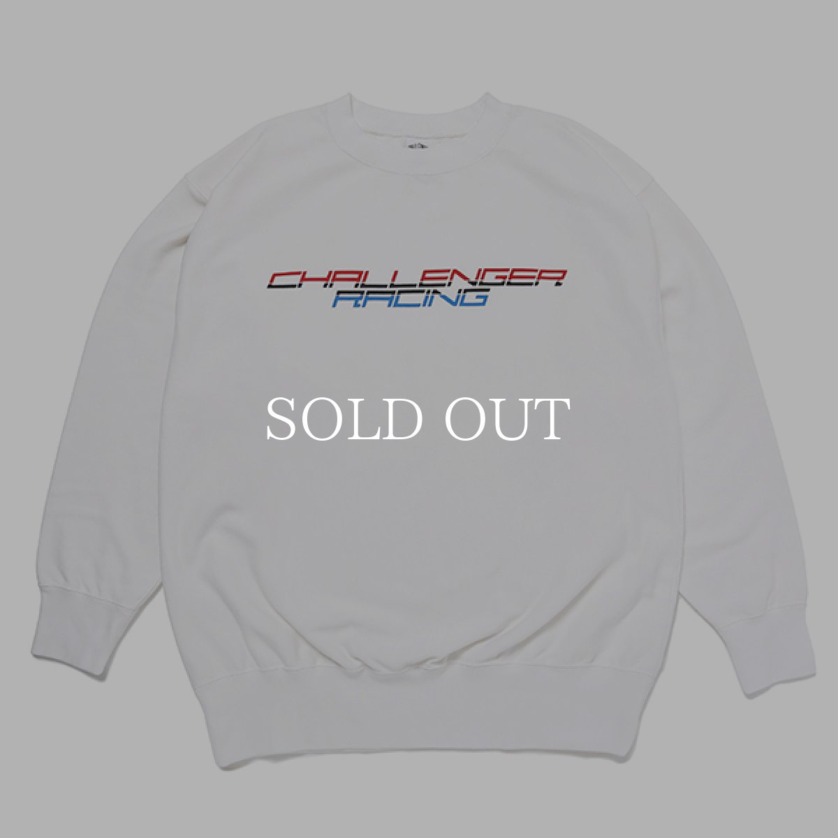 画像1: CHALLENGER  RACING LOGO C/N SWEAT (WHITE) (1)