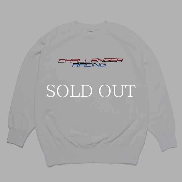 CHALLENGER RACING LOGO C/N SWEAT (WHITE) CLG-SW 023-008 公式通販 CHALLENGER RACING LOGO C/N SWEAT (WHITE) CLG-SW 023-008 公式通販