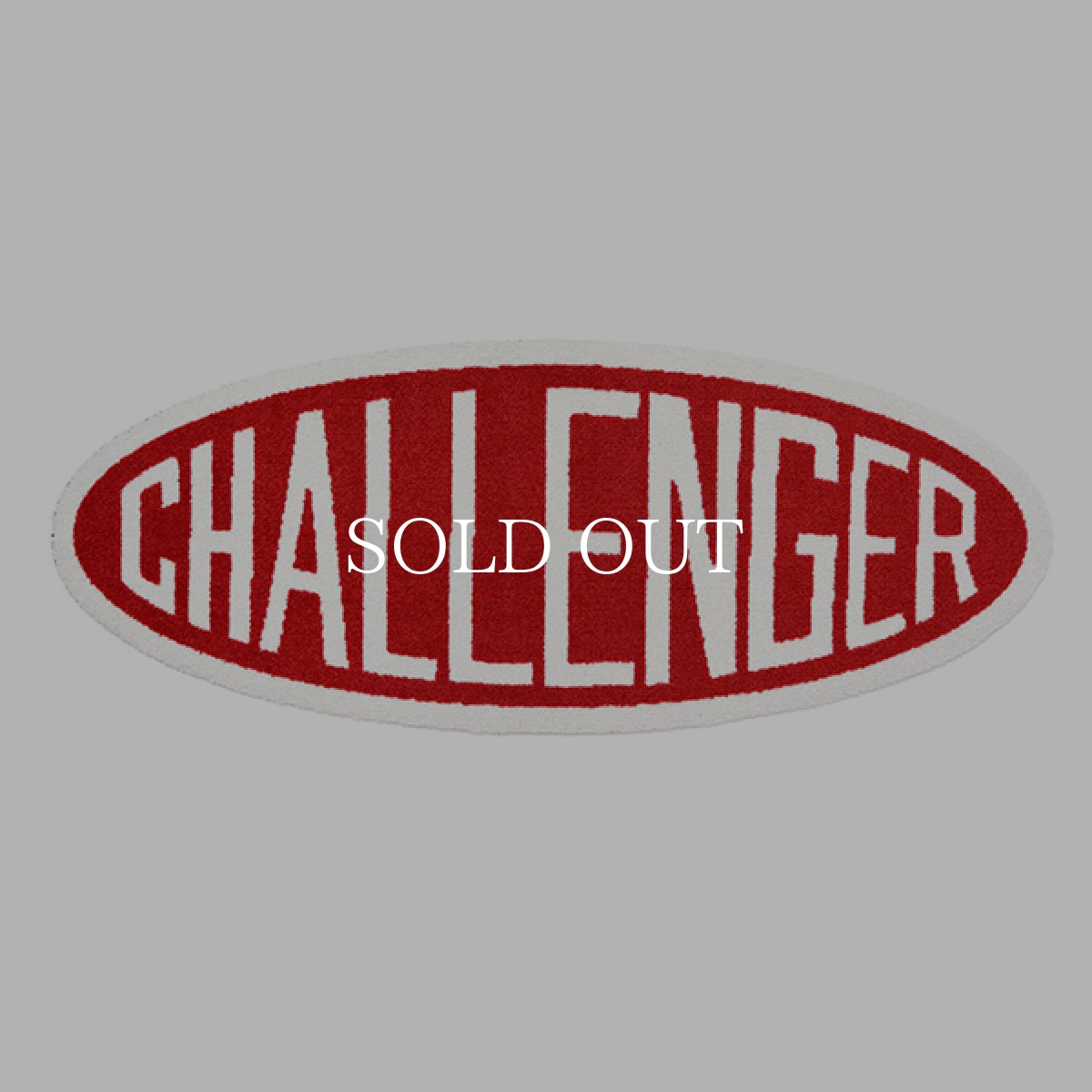 画像1: CHALLENGER  OVAL LOGO MAT (RED) (1)