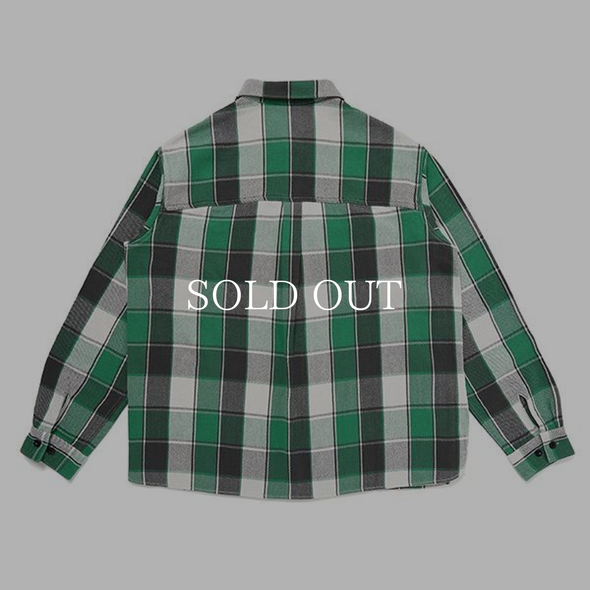 画像2: CHALLENGER  L/S BIG CHECK SHIRT (GREEN) (2)