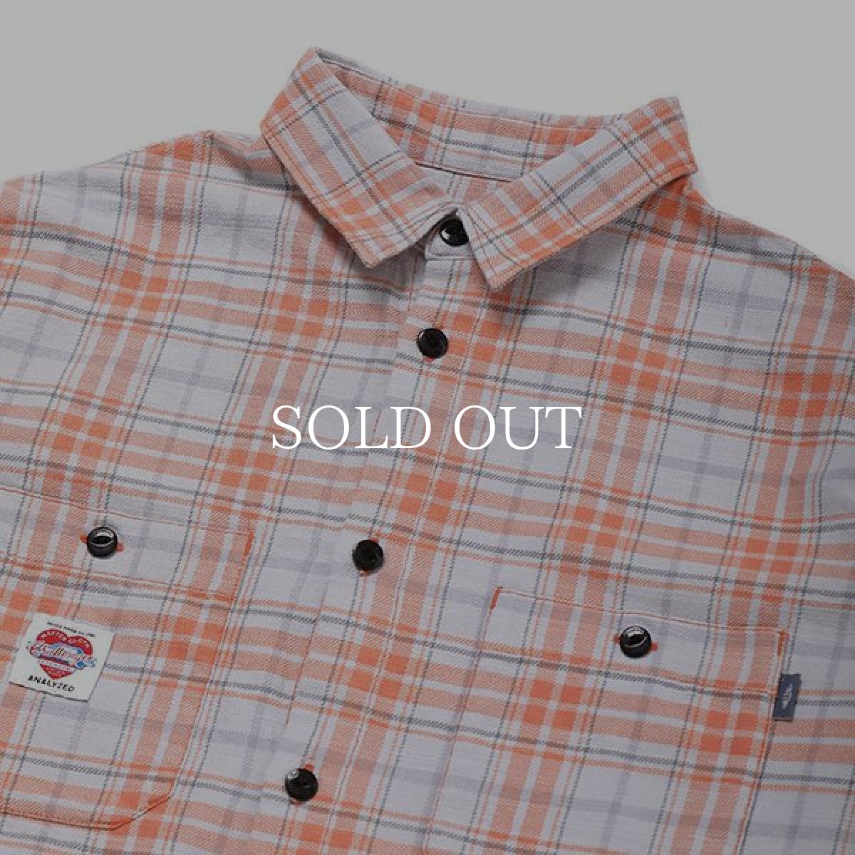 画像3: CHALLENGER  L/S CHECK SHRIT (ORANGE) (3)