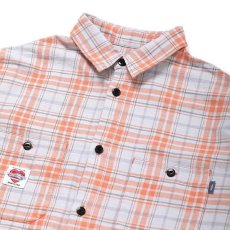 画像3: CHALLENGER  L/S CHECK SHRIT (ORANGE) (3)