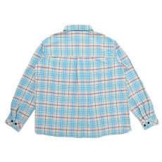 画像2: CHALLENGER  L/S CHECK SHRIT (BLUE) (2)