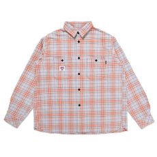 画像1: CHALLENGER  L/S CHECK SHRIT (ORANGE) (1)