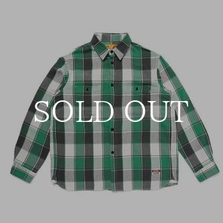 CHALLENGER L/S BIG CHECK SHIRT (GREEN) CLG-SH 023-009 公式通販