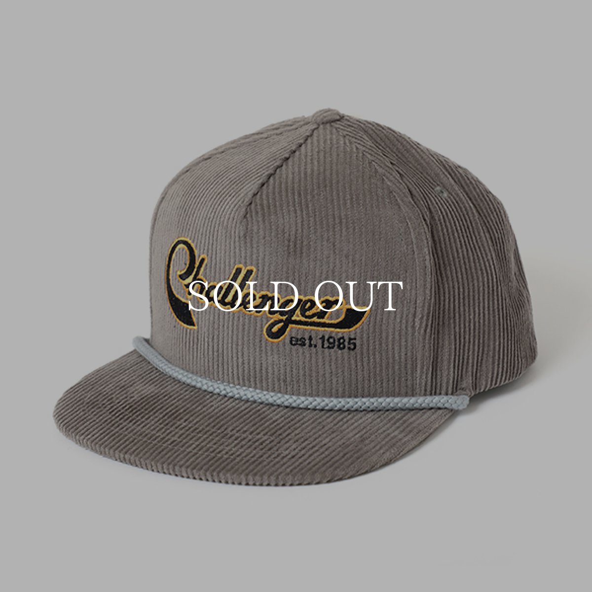 画像1: CHALLENGER  VERSITY CORDUROY CAP (GRAY) (1)