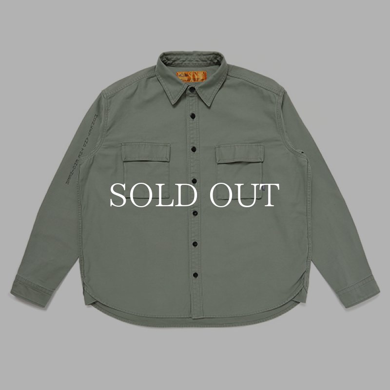 CHALLENGER L/S MILITARY SHIRT (OLIVE) CLG-SH 023-012 公式通販
