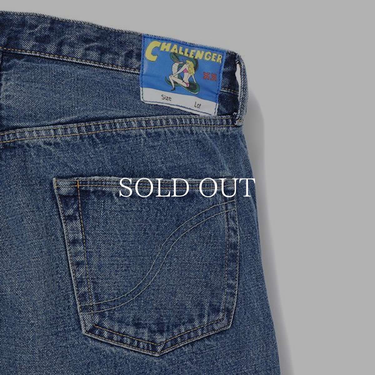 画像7: CHALLENGER  WASHED DENIM PANTS (WASHED INDIGO) (7)