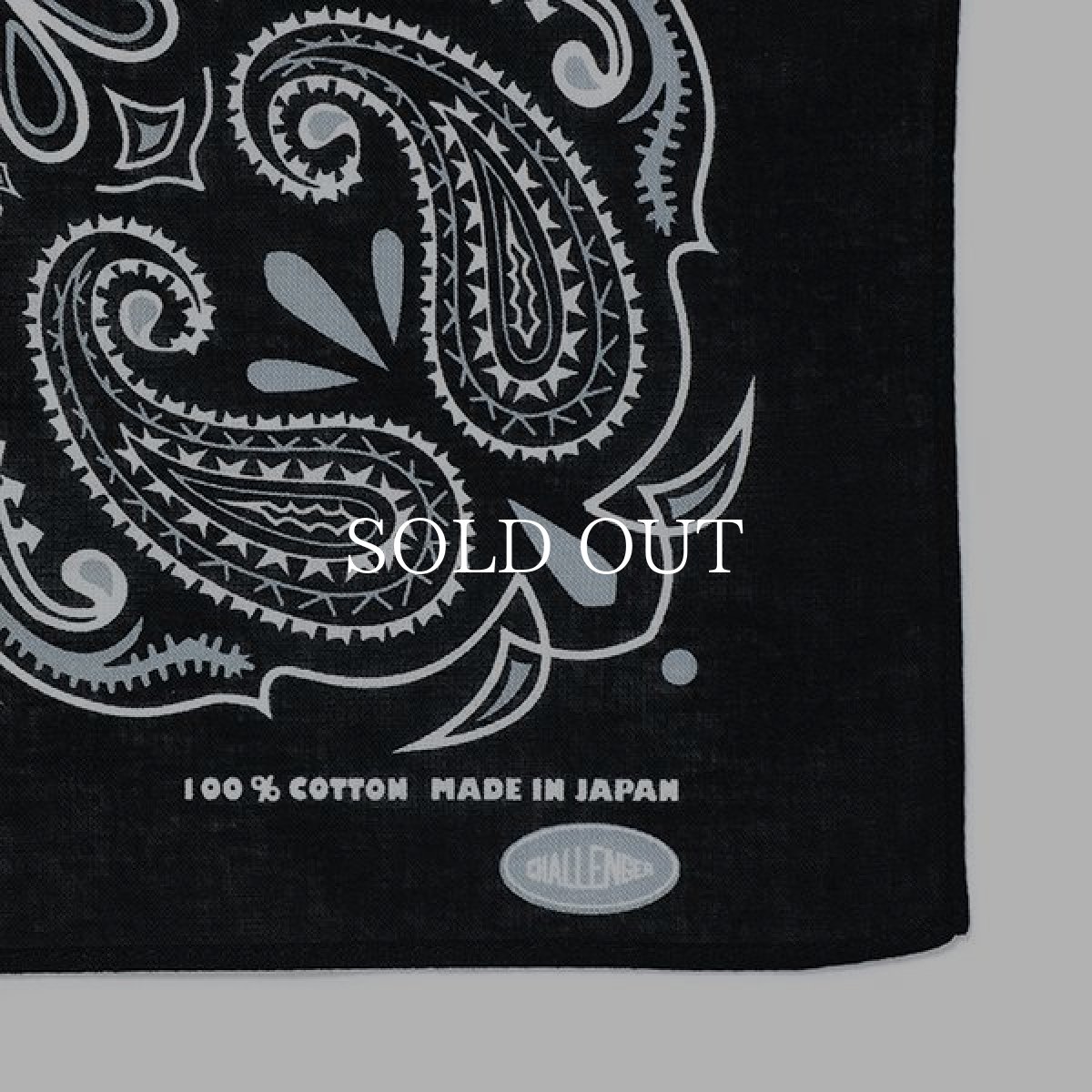 画像3: CHALLENGER  THE BANDANA (BLACK) (3)