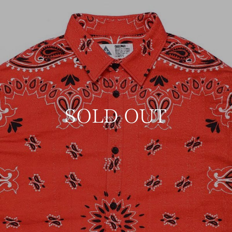 CHALLENGER L/S BANDANA NEL SHIRT CLG-SH 023-011 公式通販