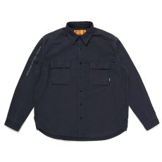 画像1: CHALLENGER  L/S MILITARY SHIRT (BLACK) (1)