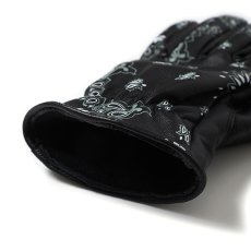 画像2: CHALLENGER  BANDANA LEATHER GLOVE (BLACK) (2)