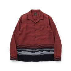 画像1: RATS  NATIVE JAQUARD SHIRT (RED) (1)