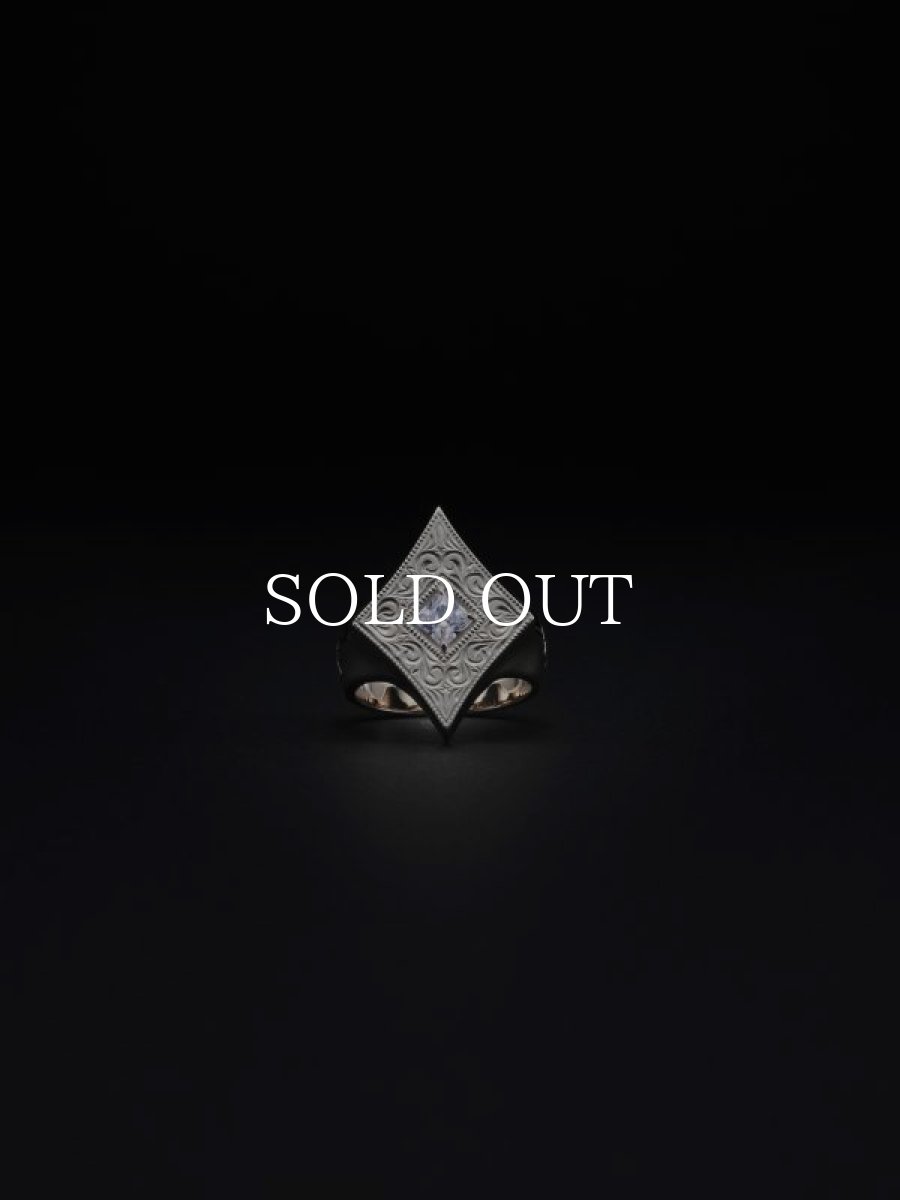 画像1: ANTIDOTE BUYERS CLUB   Engraved Diamond Ring (1)