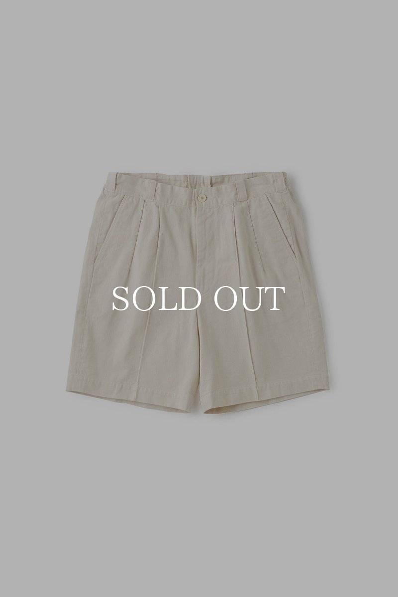 画像1: OLD JOE   FRONT TUCK ARMY SHORTS (BONE) (1)