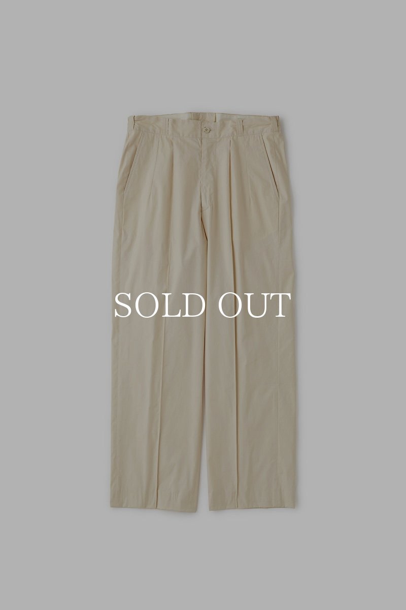 画像1: OLD JOE   FRONT TUCK ARMY TROUSER (BUTTER) (1)