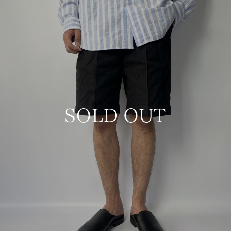 OLD JOE FRONT TUCK ARMY SHORTS (BLACK) 231OJ-PT015 公式通販