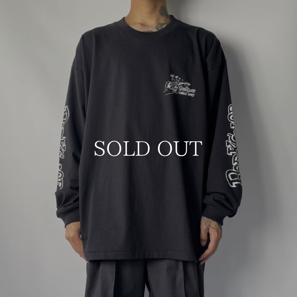 画像6: PORKCHOP GARAGE SUPPLY  PC ROD L/S TEE (BLACK) (6)
