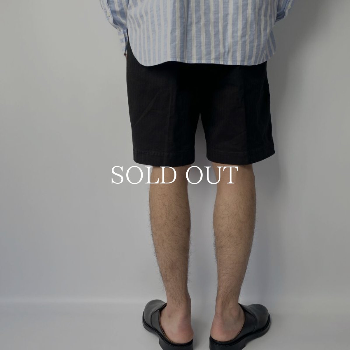 画像3: OLD JOE   FRONT TUCK ARMY SHORTS (BLACK) (3)