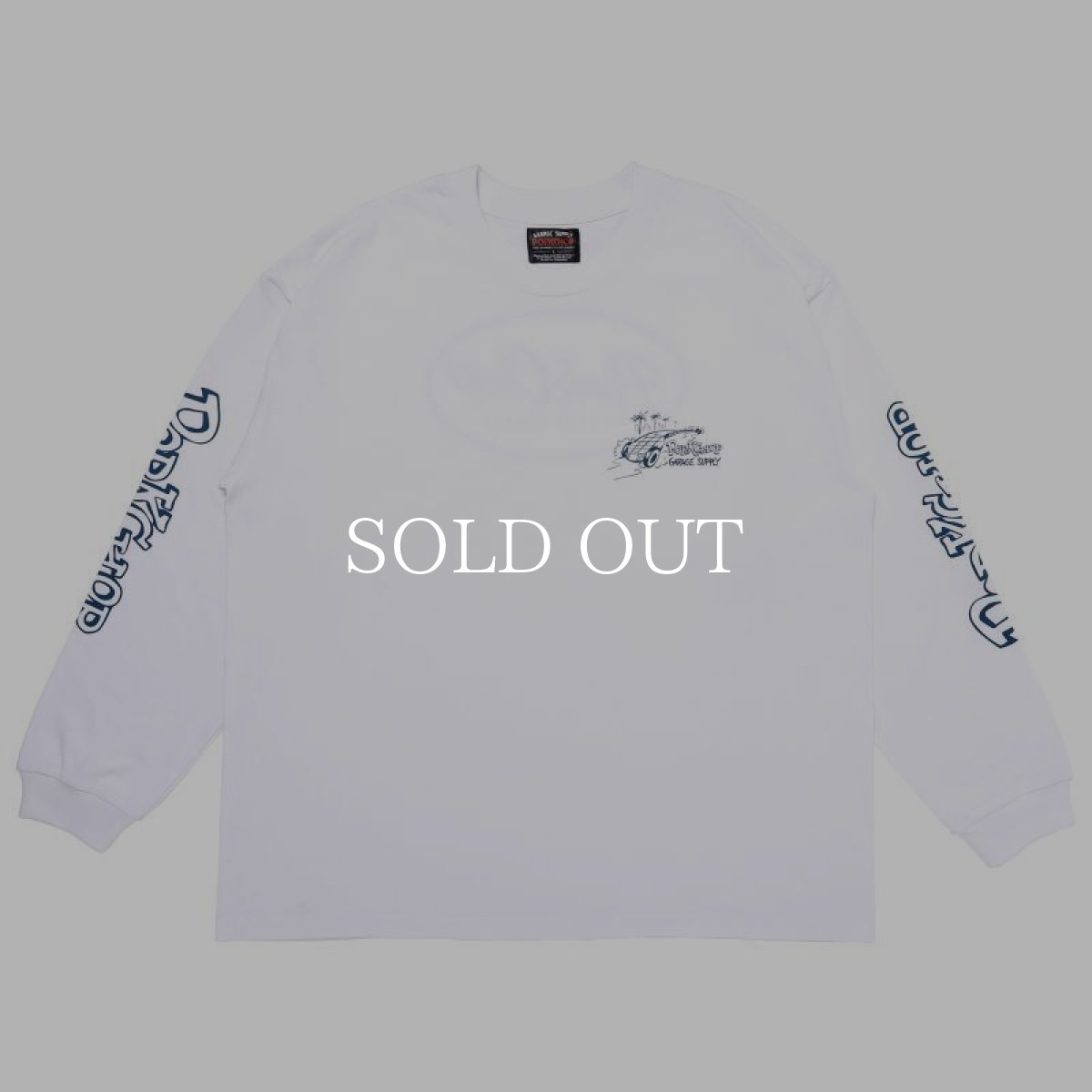 画像1: PORKCHOP GARAGE SUPPLY  PC ROD L/S TEE (WHITE) (1)