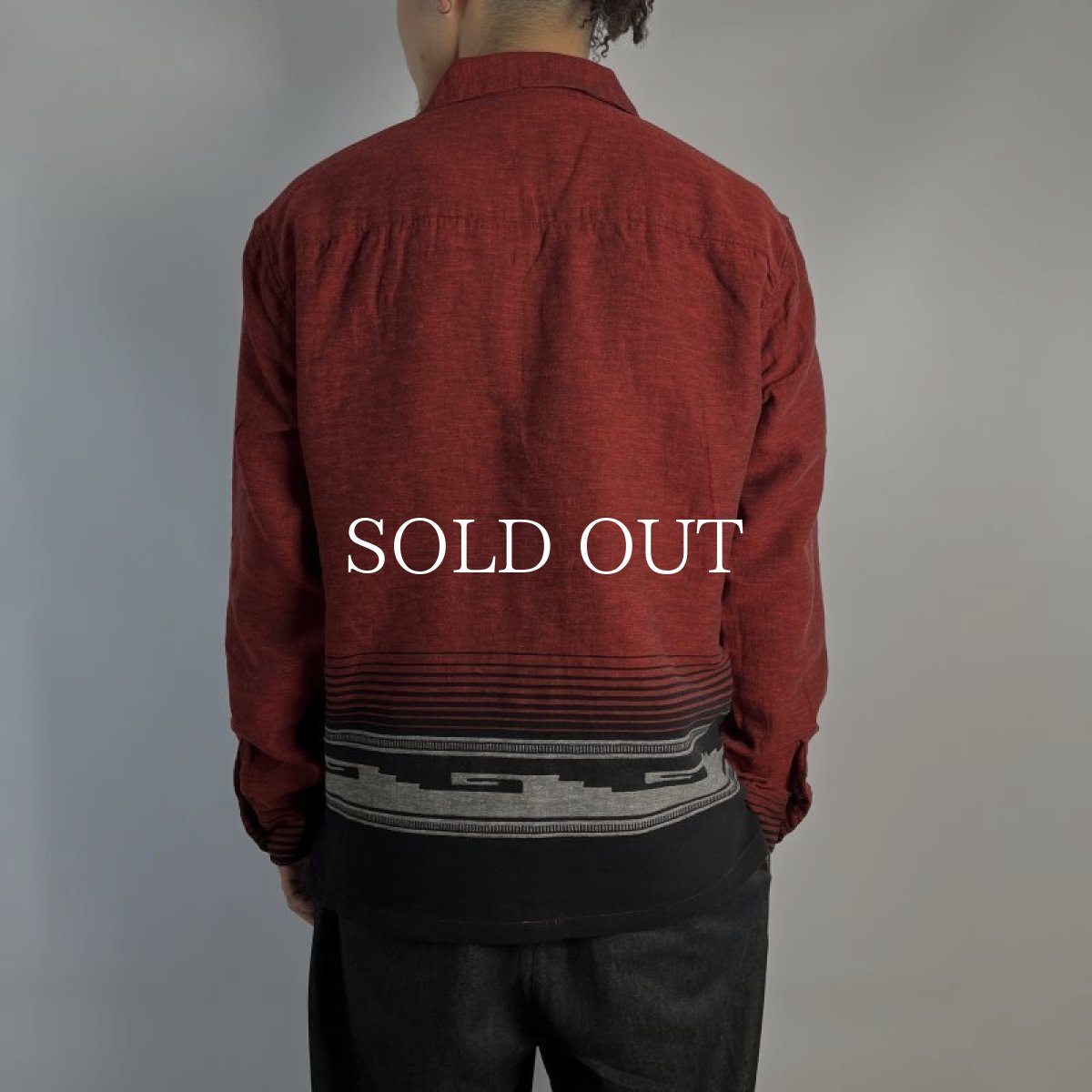 画像8: RATS  NATIVE JAQUARD SHIRT (RED) (8)