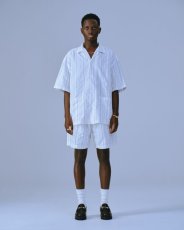 画像2: COOTIE   Stripe Sucker Cloth 2 Tuck Easy Shorts (White) (2)