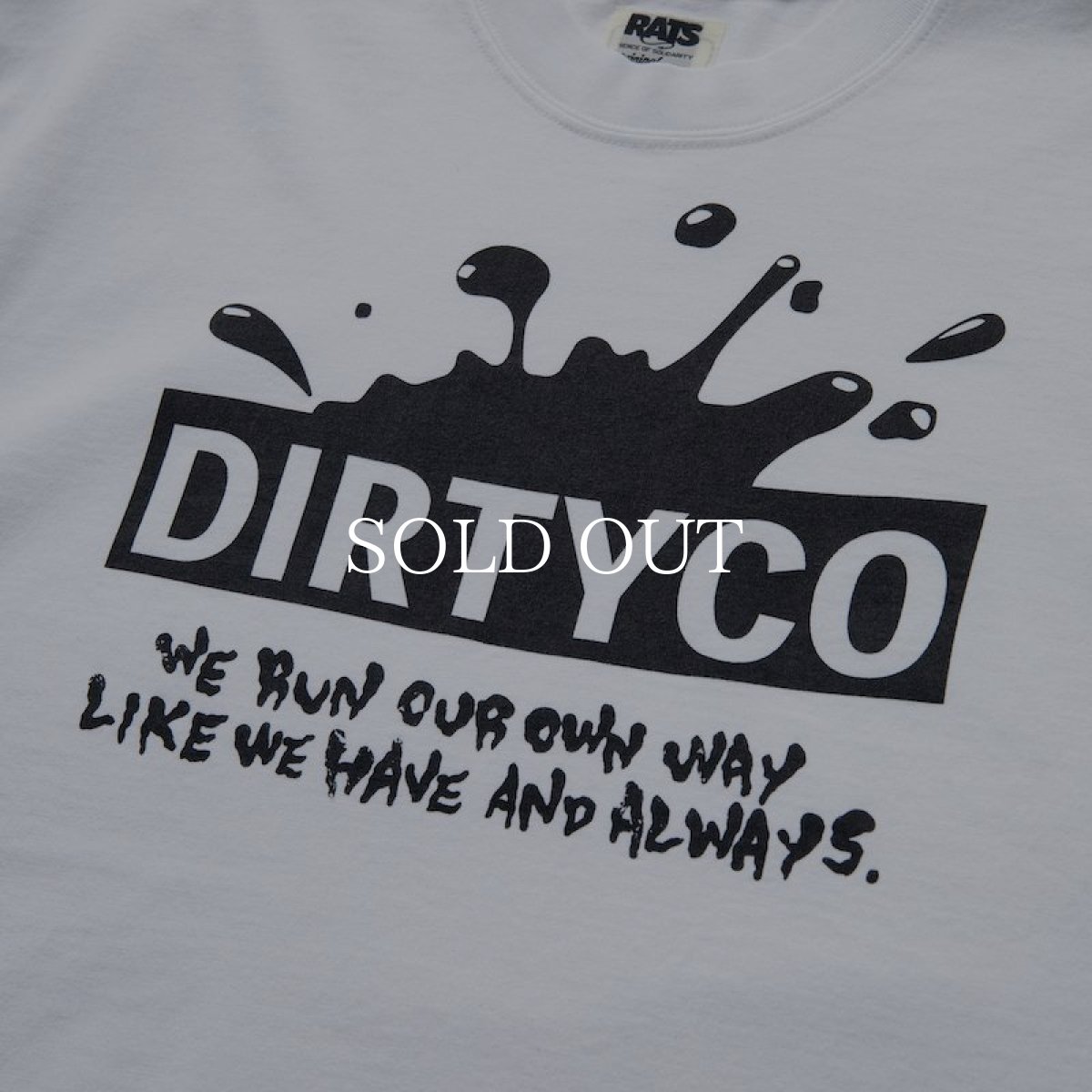 画像3: RATS  DIRTYCO TEE (WHITE) (3)