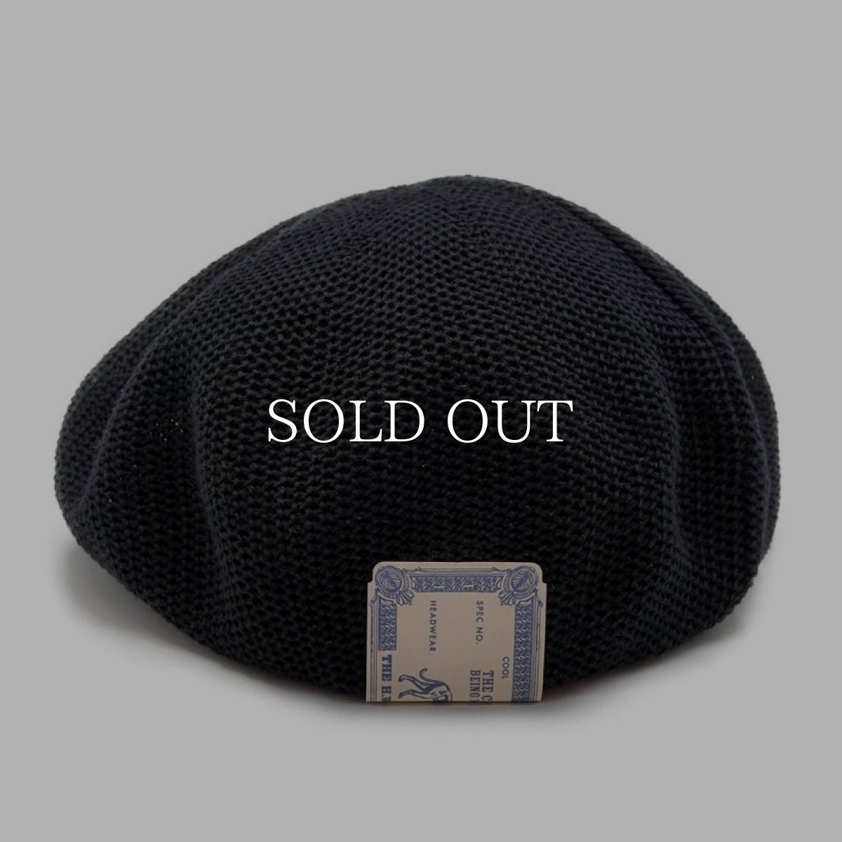 画像4: THE H.W.DOG&CO.  62 BERET 23SS (BLACK) (4)