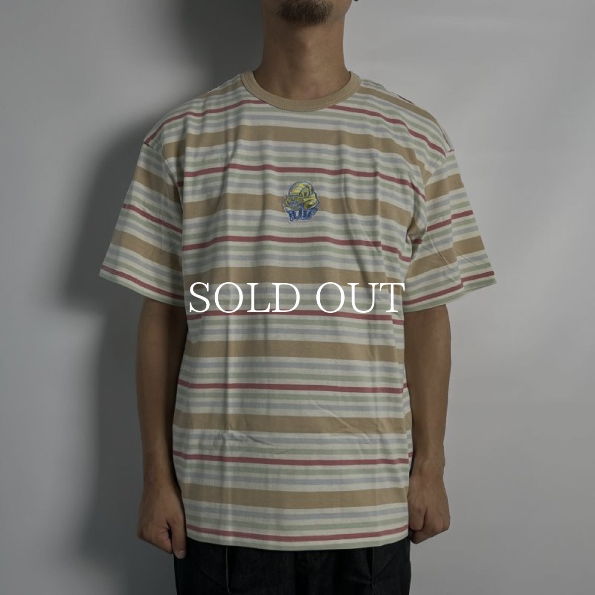 画像4: HUF  CHESHIRE STRIPE KNIT TOP (CREAM) (4)