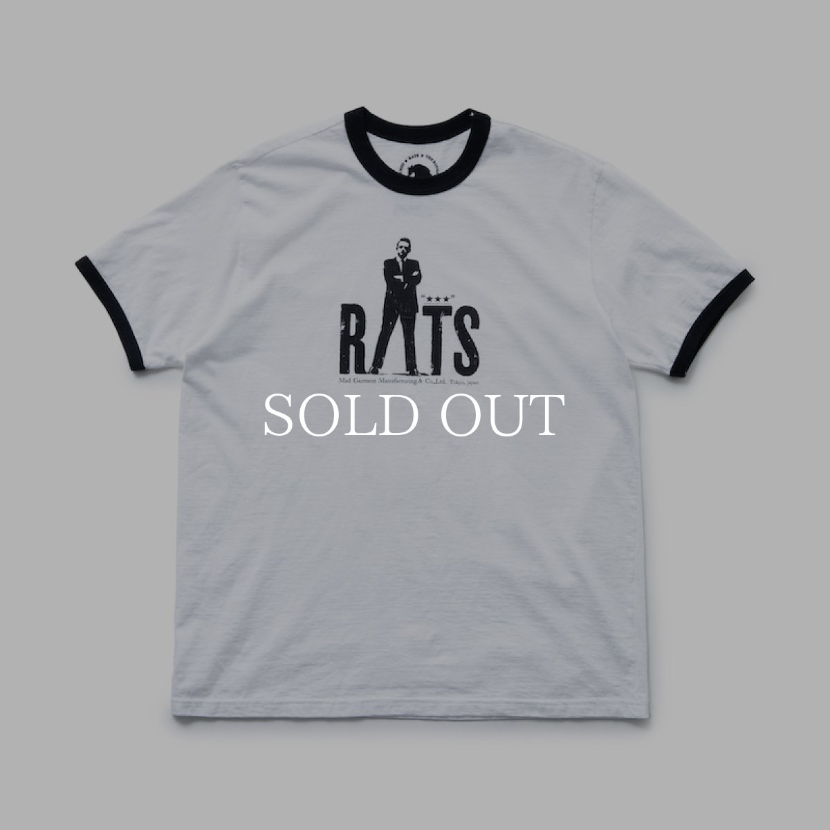 画像1: RATS  CASH TRIM TEE (WHITE) (1)