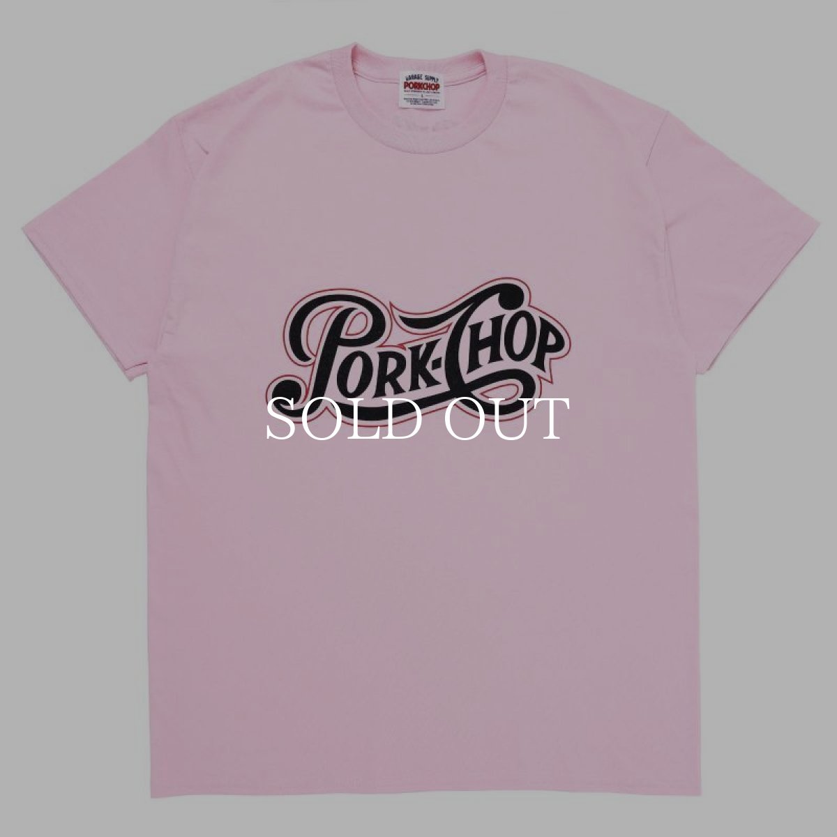 画像1: PORKCHOP GARAGE SUPPLY  PPS TEE (LIGHT PINK) (1)