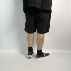 画像4: COOTIE   Stripe Sucker Cloth 2 Tuck Easy Shorts (Black) (4)