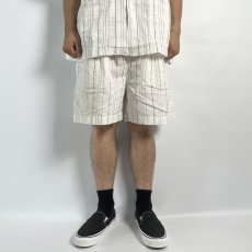 画像3: COOTIE   Stripe Sucker Cloth 2 Tuck Easy Shorts (White) (3)