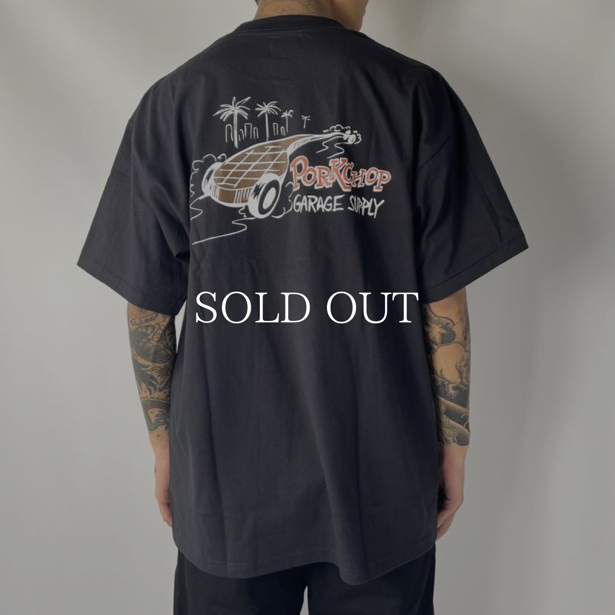 画像6: PORKCHOP GARAGE SUPPLY  PC ROD TEE (BLACK) (6)