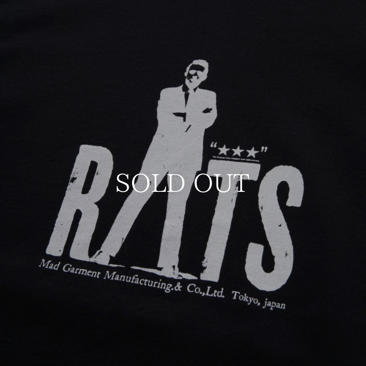 画像3: RATS  CASH TEE (BLACK) (3)