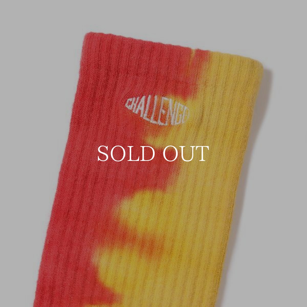 画像2: CHALLENGER  FLAME TIE DYE SOCKS (ORANGE×RED) (2)