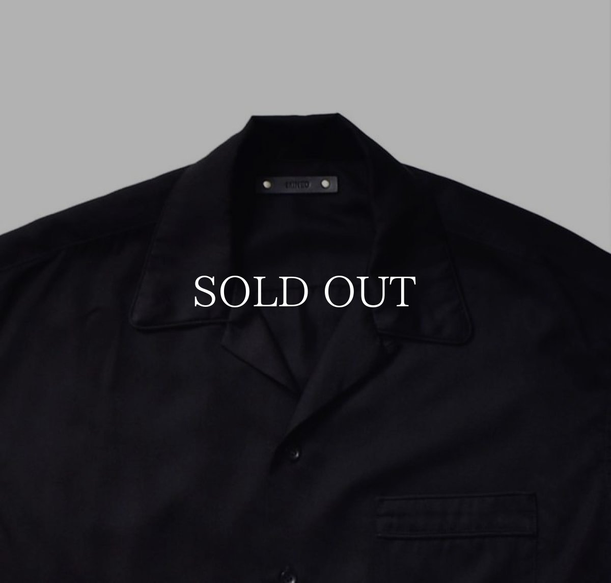 画像3: MINEDENIM  CU.Denim S/S Open Collar SH Collar SH (BLK) (3)