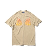 画像1: LFYT  LFYT FLAME TEE (SAND) (1)