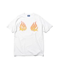 画像1: LFYT  LFYT FLAME TEE (WHITE) (1)