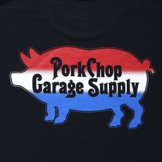 画像3: PORKCHOP GARAGE SUPPLY  THREE TONE ROUNDED TEE (BLACK) (3)