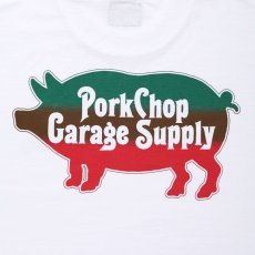 画像3: PORKCHOP GARAGE SUPPLY  THREE TONE ROUNDED TEE (WHITE) (3)