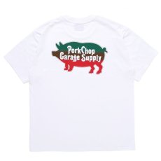 画像2: PORKCHOP GARAGE SUPPLY  THREE TONE ROUNDED TEE (WHITE) (2)