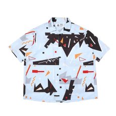 画像1: CHALLENGER  S/S 80'S PRINTED SHIRT (LT BLUE) (1)